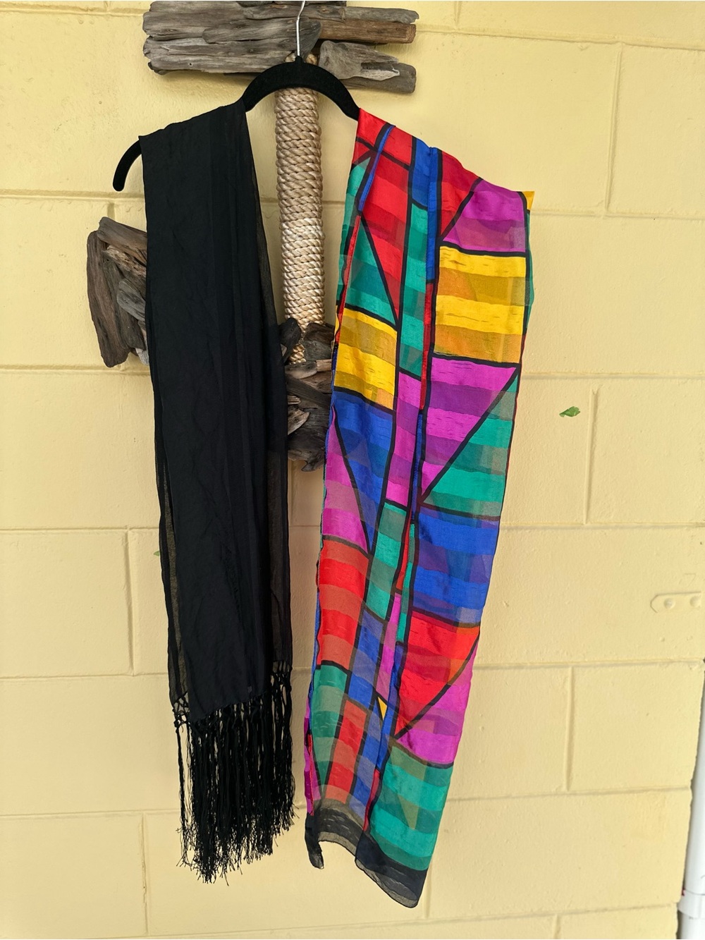 The Limited made in Italy geometric pattern scarf